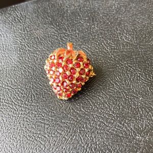 Vintage strawberry brooch